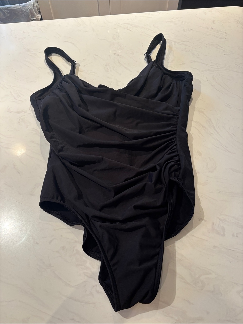 Black One-Piece Ruched Miraclesuit Swimsuit